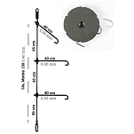 Ragot RG1221047 Mikonos Fluorocarbon 1/0 185 См Лидер Серебристый Grey 0.400-0.300 mm 