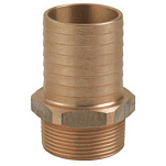 Guidi GUIB1004-112X45 45 mm Резьбовой и рифленый бронзовый соединитель Bronze 1 1/2´´