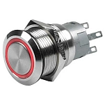 Bep marine 80-911-0060-00 CZone Push Button Momentary ON/OFF  Red LED / Silver