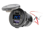 SEATEC Розетка USB-A/USB-C 12/24 В со встр. Вольтметр