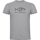 Купить Kruskis CA65500158S008 Футболка с коротким рукавом Simply Fishing Addicted Серый Heather Grey S 7ft.ru в интернет магазине Семь Футов
