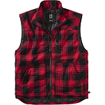 Brandit 4034-41-4XL Жилет Lumber Красный  Red / Black 4XL