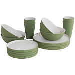 Outwell 651228 Gala 4 Pax Набор посуды  Shadow Green