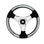 Plastimo 64757 Руль Буделли  Silver / Black 350 mm