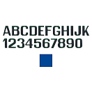 Купить International letterfix 5959017E E Наклейки с буквами Голубой Blue 100 mm  7ft.ru в интернет магазине Семь Футов