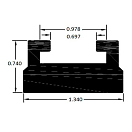 Купить Склиз Sledex 27 (25) профиль для Yamaha Длина: 1422 мм, цвет: черный OEM: 627-56-80 в интернет магазине Семь Футов