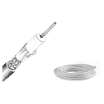Glomex GLORA152/10 RG58 Рулонный коаксиальный кабель с низкими потерями Белая White 10 m 