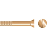 Seachoice 50-01544 Шлицевой винт с плоской головкой Bronze 22x10x14 3/8-16 x 4´´