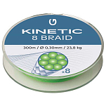 Kinetic F501-042-097 Cyber 8 Плетеный 300 M Зеленый  Fluo Green 0.350 mm 