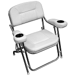 Wise seating 144-3367784 Deluxe Offshore Folding Deck Стул Белая Brite White