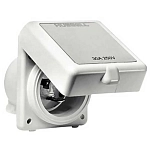 Hubbell 60010 IP56 16A 230V Фиксированная вилка White / Grey