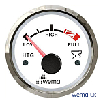 Индикатор уровня сточных вод Wema 210698 Silverline NMEA2000 56мм 12В белый циферблат