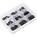 V4A Ассортиментная коробка / шайбы / 4,3–6,4 мм / 200 шт. / черный