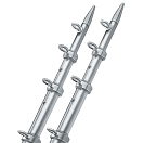 Купить Taco metals 236-OT0541VEL15HD Tele-Outrigger 236-OT0541VEL15HD Серебристый Silver / Gold 11.58 m  7ft.ru в интернет магазине Семь Футов