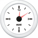 Купить Аналоговые кварцевые часы KUS WW KY09304 Ø52мм 12/24В IP67 12-часовой формат белый/белый 7ft.ru в интернет магазине Семь Футов