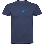 Kruskis CA65500486S240 Футболка с коротким рукавом Stella Fish Голубой Denim Blue XL
