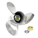 Купить Винт гребной трёхлопастной Solas HR Titan 3 1551-143-22 Ø361,95мм(14,25") шаг 22" правостороннее вращение из нержавеющей стали с резиновой втулкой для лодочных моторов Mercury/Mariner/Mercruiser/Yamaha/Tohatsu/Nissan/Honda от 90л.с. 7ft.ru в интернет магазине Семь Футов