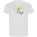 Kruskis CA66900601K199 Футболка с коротким рукавом Paper Boat ECO Белая White 3XL