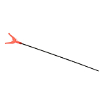Energoteam 77030950 Basic Держатель Удочки Серебристый Silver 50 cm