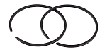 Кольца поршневые Tohatsu/Mercury 4-5; 9.9-15, STD, Omax 351000110_OM