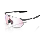 Спортивные очки 100% HYPERCRAFT SQ Gloss Light Grey - Rose Gold Mirror Photochromic Lens, 60001-10008