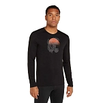 Icebreaker 0A572O001S Базовый слой с длинным рукавом Merino 200 Oasis Ruapehu Round Черный Black S