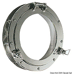Round chromed brass portlight 268 mm, 19.697.01