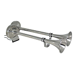 Marinco 11018XLP Trumpet Horn Серебристый  24V Dual Bulk 