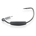Scratch tackle SRTBL03 Body Leaf Техасский Крюк 3.5g Черный Grey 1/0 