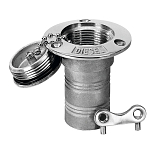 Plastimo 48705 Наполнитель для водной палубы из нержавеющей стали Silver 38 mm