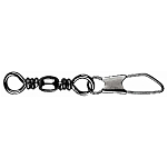 Mustad MA022-BN-8-10 MA022-BN Barrel Safety Snap Вертлюги Серебристый Black Nickel 8 