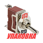 Тумблер двухпозиционный OFF-(ON) 12 В/15А 2P (упаковка из 10 шт.) Marine Rocket MR22PB_pkg_10