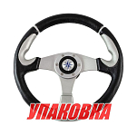 Рулевое колесо ORION обод черносеребристый, спицы серебряные д. 355 мм (упаковка из 2 шт.) Volanti Luisi VN960101-93_pkg_2