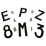 Euromarine 070111 C Пластиковые наклейки с буквами Белая White 70 mm