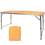 Aktive 52872 деревянный Camping Складной столик регулируется по высоте Коричневый Wood