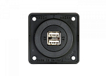 BERKER 926022505 Двойная розетка USB / антрацит / 2x 2,5 А