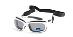 Спортивные очки Ocean Beyst Белые/Темно-серые линзы
