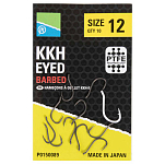 Preston innovations P0150090 KKH Barbed Крючки С Одним Глазком Черный Black Nickel 14 