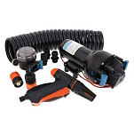 Jabsco 6-P601J219N4A Hotshot 12V 6GPM Комплект промывочного насоса Черный Black 70 Psi 