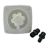 Jabsco 44412-1045 Водяное соединение с регулятором давления, 45 PSI, корпус белый, соединения 3/4