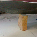 Brownell boat stands 302-B8 Блокировка дерева на лодке Коричневый 8 x 8 x 22´´ 