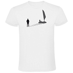Kruskis CA65500601S260 Футболка с коротким рукавом Sail Shadow Белая White 3XL