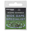 Drennan HEWGSM014 Wide Gape Specialist Крючки С Одним Глазком Золотистый 14 