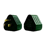 Ap products 636-1600551 Треугольный переходник мама-папа Зеленый Black 15A/30A