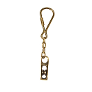 Forniture nautiche italiane 1414444 Цепочка для ключей из латуни с тройным блоком Золотистый Bronze