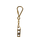 Forniture nautiche italiane 1414444 Цепочка для ключей из латуни с тройным блоком Золотистый Bronze