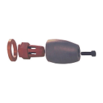 Martyr anodes 194-CMPNEZC08 CMPNEZC08 Анод с цинковой опорной гайкой Серебристый Grey 35 mm