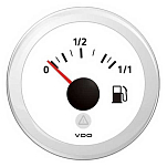 Аналоговый индикатор уровня топлива VDO Veratron ViewLine A2C59514184 Ø52мм 8-32В 3–180Ом шкала 0-1/2-1/1 белого цвета