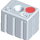 Horizontal rigid modular tank drinkable water 172l, 52.194.80