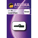 Ashima fishing ASLCG Свинцовые зажимы  Green